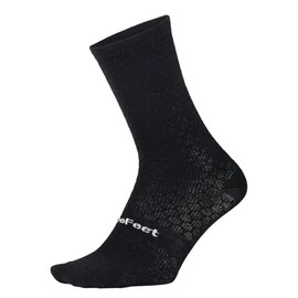DEFEET | Evo Mont Ventoux Wool 6" | For Biking, Running, & Everyday Adventures | Black | Medium