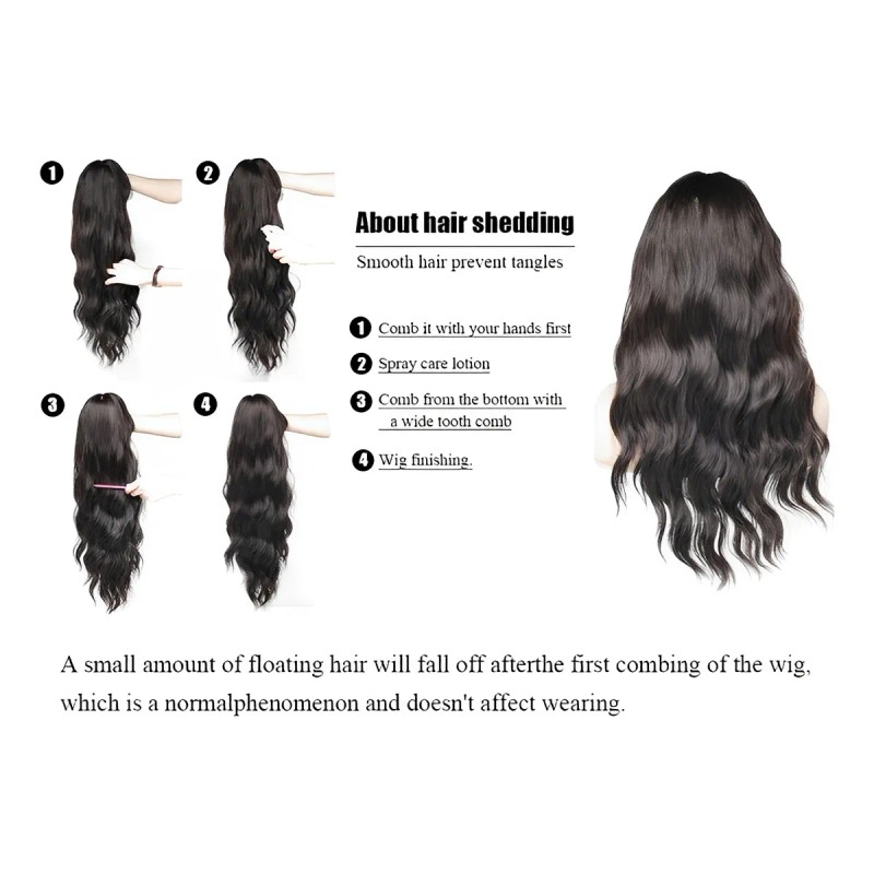 Pelucas Naturales De Pelo Largo En Capas Para Las Mujeres