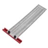 T Rule Stainless Steel Silver Scribing Ruler Woodworking Measuring Tool