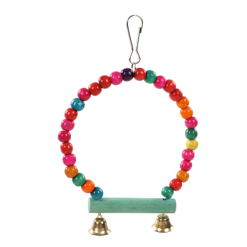11pcs Parrot Swing Chewing Toy Set Bird Hanging Perches Toy