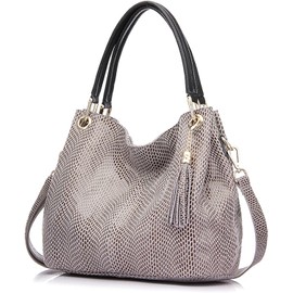 Bolso para Mujer en Piel Genuina Estilo Hobo con Moderno Animal Print – Diseño Elegante y Premium, Perfecto para Llevar con Estilo en el Día a Día, Regalo Ideal por su Calidad y Distinción