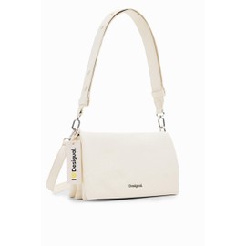 Desigual Women's Aquiles Dortmund Flap Accessories PU Across Body Bag, White, White