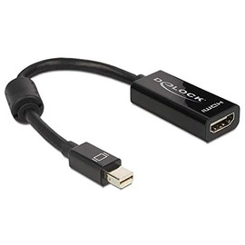 Delock DisplayPort Mini Adapter (19-Polig, HDMI, 0, 18 m) Schwarz