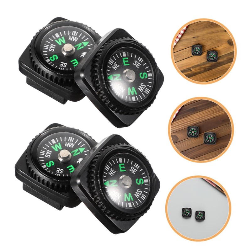 Kisangel 25pcs Portable Survival Compass with Watch Strap Mini Wrist