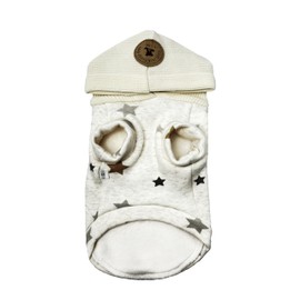 Teumessian Small Dog Star Hoodie, Dog Clothes for Small Dogs, Dog Winter Clothes, Leash Ring, L