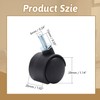MroMax 1.15 Inch Swivel Caster Wheels 360 Degree Threaded Stem