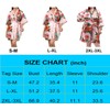 QXQTER Peony Floral Silky Satin Robe Wedding Bridal Party Bride