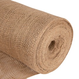 Builders Hessian 54 Inch or 72 Inch Wide 190gsm 6oz ~ Natural Jute Frost Protection Building Plant Masonry Craft Cane Webbing (46 Meters - 54" Wide)