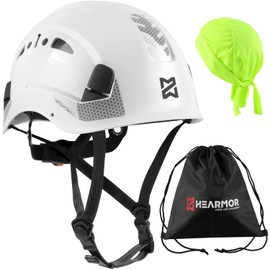 HEARMOR Height Work Industrial Helmet Adult Construction Helmet ABS Protective Helmet Certification EN12492 Passed EN397 Shock Absorption and Penetration Resistance Test Construction Worker Helmet