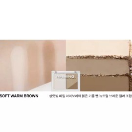 Naming 네이밍 플러피 볼륨 무광 쉐딩 듀오 소프트 웜 브라운 BNA Naming Fluffy Volume Matte Shading Duo Soft Warm Brown BNA