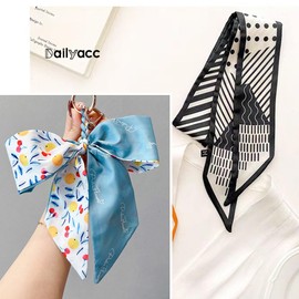 Dailyacc Hair Scarves For Women Purse Scarf For Bags Handle Wrap Scarf For Handbags Fashion Accessories 37.4x 2.36in