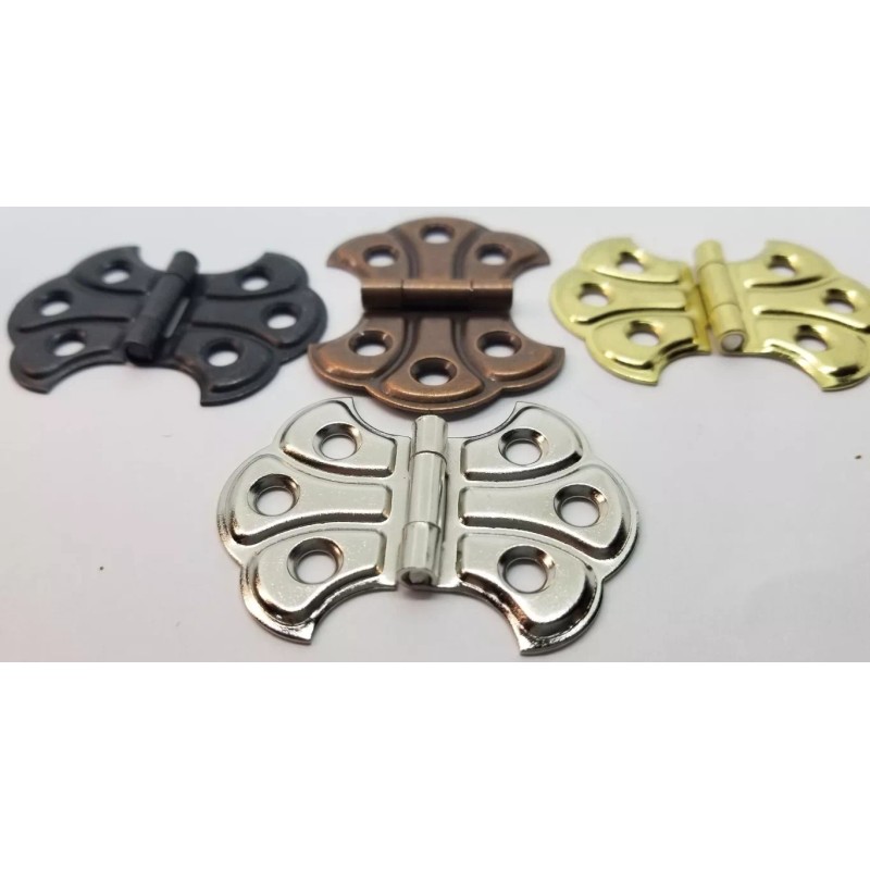 Furniture Knowledge Nickel Plated Steel Shell Hinge wing butterfly antique