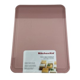 KitchenAid New KitchenAid Nonslip 11 x 14 Cutting Board Dried Rose Pink HDRA