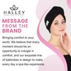 HALLEY Cotton Hair Towel Wrap (3 Packs) Super Absorbent Fast