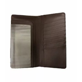 #1 Royal West Longhorn Mens Wallet Western Bifold Check Book Style W089-14 Ostrich Brown