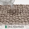LUMI Chenille Bath Mat 40 x 60 cm, Non-Slip Absorbent