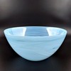 Red Pomegranate Collection NUAGE 10" Alabaster Glass Serving Bowl Turquoise