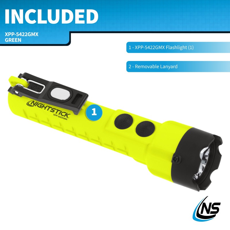 Nightstick XPP-5422GMX X-Series Intrinsically Safe Dual-Light Flashlight with Dual Magnets,