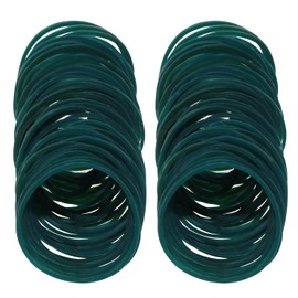 ONLYKXY Natural Rubber Bands,Soft Elastic Bands Hair Ties for Hair Braids Hair Rubber Ring (Dark Green Rubber Band 40mm 100pcs)