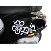 Sticker Kits for Vespa S Scooter & Scooter Hibiscus (Anthracite)