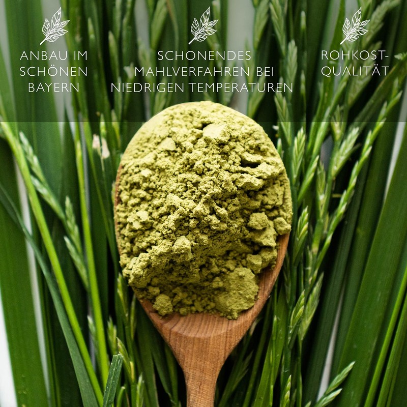Barley Grass Powder Organic 550 g Value Pack from German