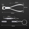LEONTOOL Eyeglasses Nose Pad Adjusting Pliers 6 Inches Eyeglasses Frame