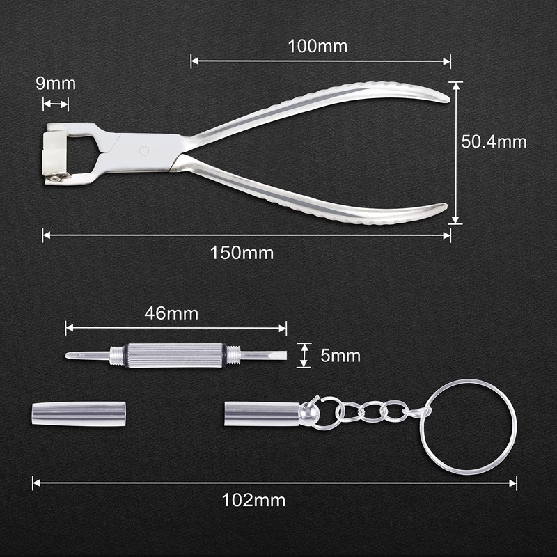 LEONTOOL Eyeglasses Nose Pad Adjusting Pliers 6 Inches Eyeglasses Frame