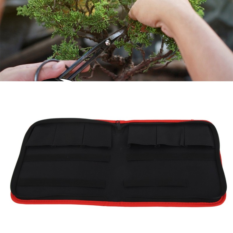 Black Garden Bonsaii Scissors Cutting Shears Tool Storage Bag Pouch