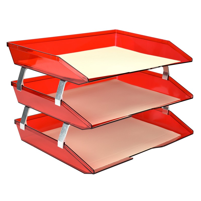 Acrimet Facility 3 Tier Letter Tray, Side Load, Letter Size/A4,