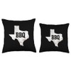 BBQ Texas Smokers Barbecue Grill Cooking Master Throw Pillow