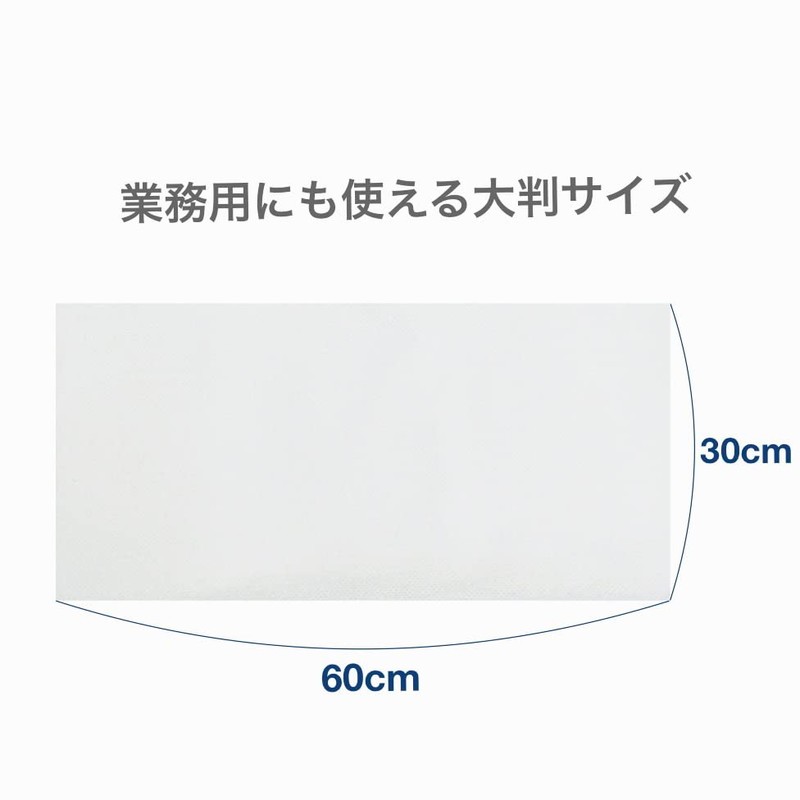 Dainichi Sangyo DC-60 D-Cloth Non-Woven Counter Cloth, White, 100 Counter