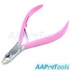 AAProTools 4" Professional Cuticle Nippers Acrylic Nail Clippers with Pink