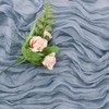 6 Pieces Dusty Blue 10FT Cheesecloth Table Runner Boho Gauze