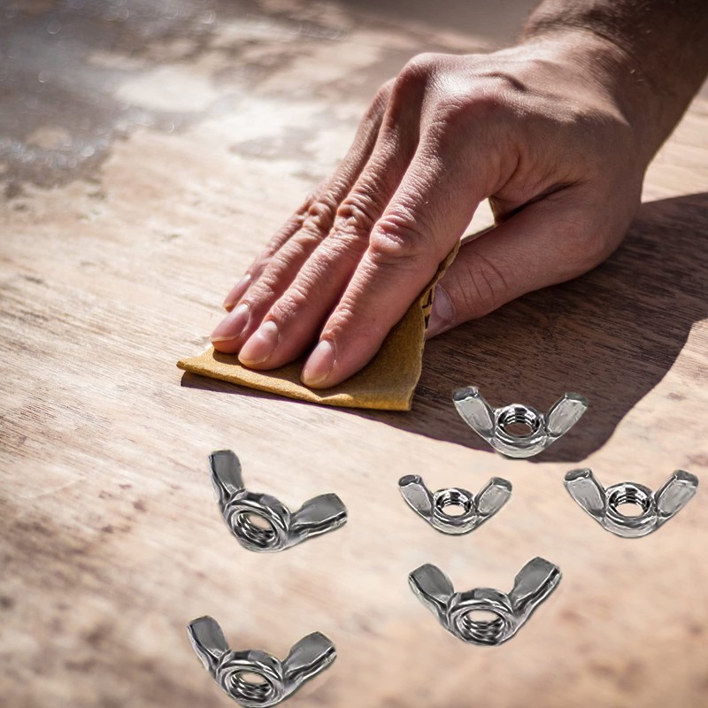 Fondlife Wing Nut, Stainless Steel Wing Nuts Kit with Washers