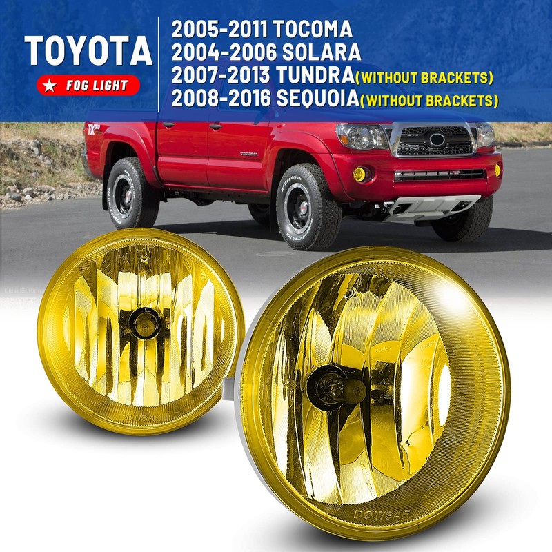 Fog Lights compatiable for Toyota 2005-2011 Tacoma 2004-2006 Solara 2007-2013