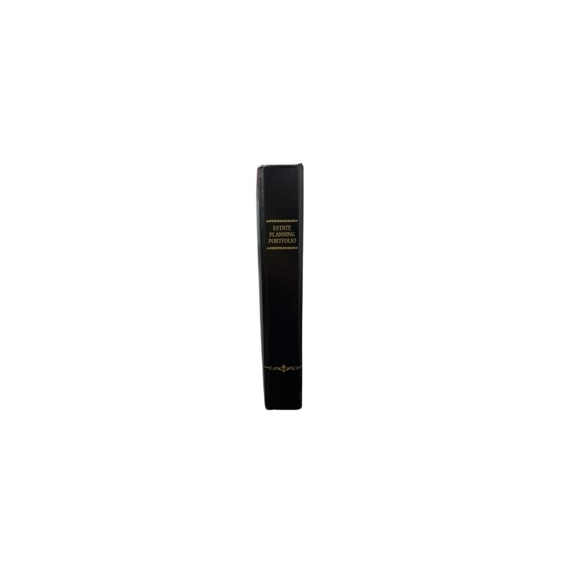 Black 1" Estate Planning Portfolio, Binder, 18 Position tabs and