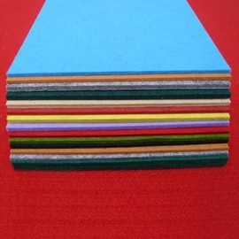 YYCRAFT Thick Stiff Felt Sheets Thick Felt 9 Inch X 12 Inch (Thickness:3.2mm) - 10 Pcs Pack, Red