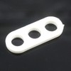 Polyamide Strain Relief 3-Hole 32 x 12 x 2.5 mm