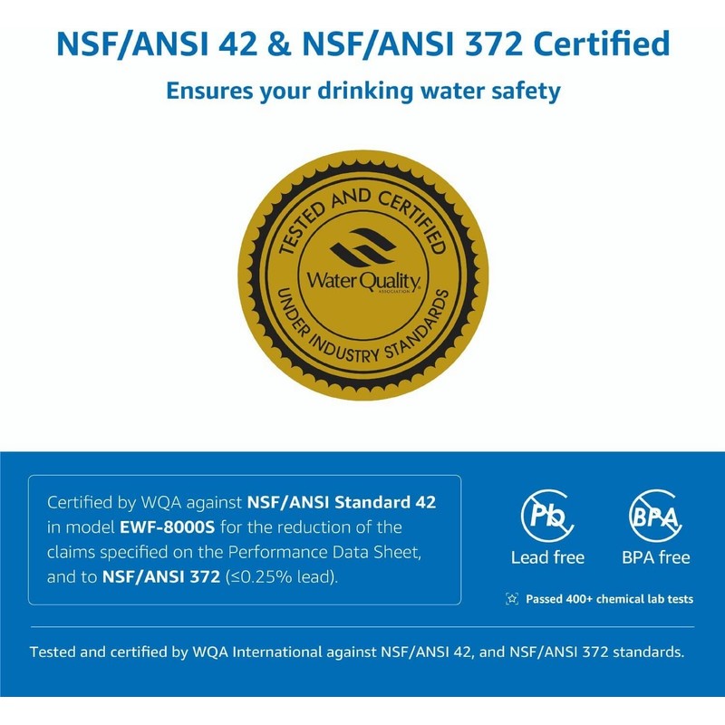 AQUA CREST Under Sink Water Filter, 3US-PF01,Repla