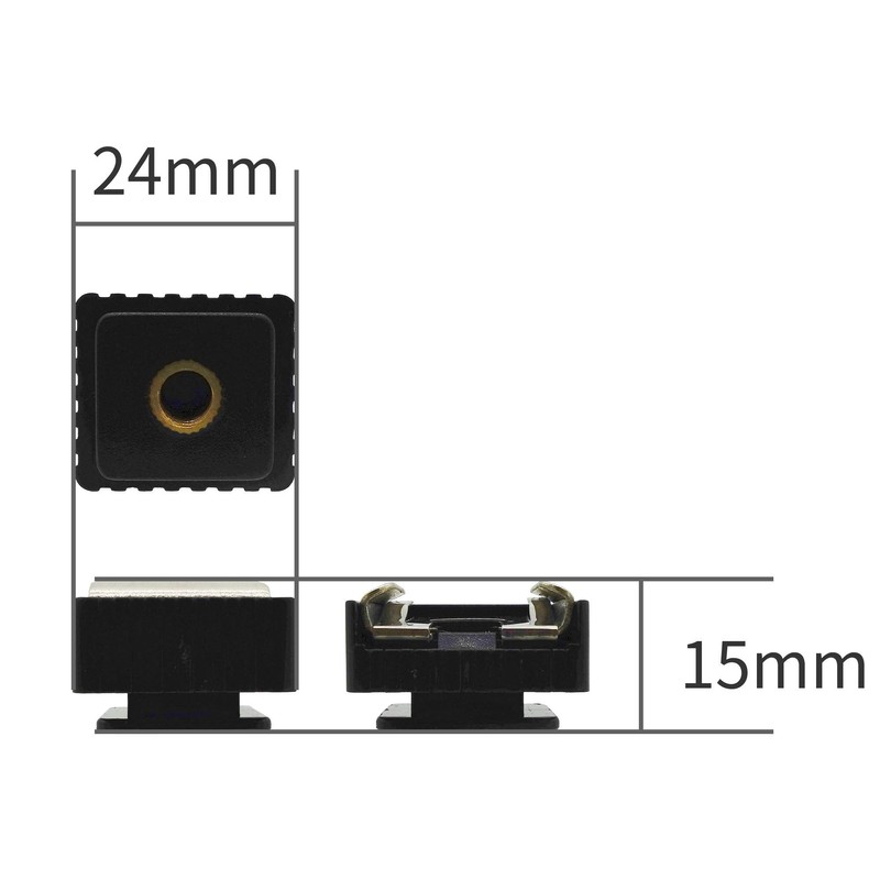 1 x SC-6 Standard 1/4" Screw Audio Fan Hot Shoe