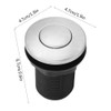 Tiiyee Garbage Disposal Button,Air Switch Scrap Automatic Self Lock Button