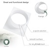 Vent Systems 6" Inch White Plastic Duct Connector Male-Fit Flange