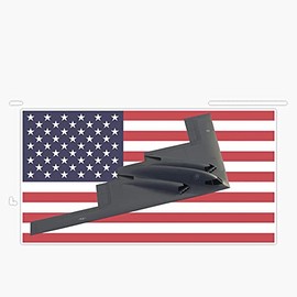 HOF Trading B2 Stealth Spirit USAF Bomber Plane Us Air Force Vet Vinyl Sticker Waterproof Decal Laptop Wall Window Bumper Sticker 5"