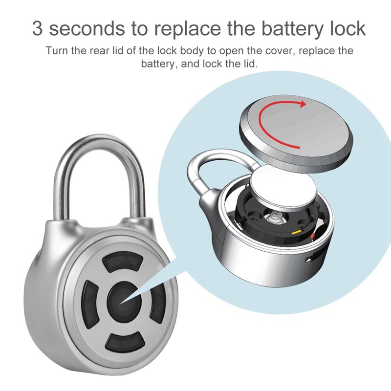Universal Mini Wireless Metal Bluetooth Padlock Electronic Keyless Lock APP