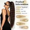 LIULINY 90 cm Wavy Ponytail Extension, Ponytail Extension