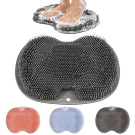 Aninako Foot Wash Mat, Foot Odor Brush, Exfoliating, Clean, Deodorizing, Foot Massage, Includes Hook Hole, Promotes Foot Circulation, Suction Cup Included, Anti-Slip, Antibacterial TPE Material, 3D