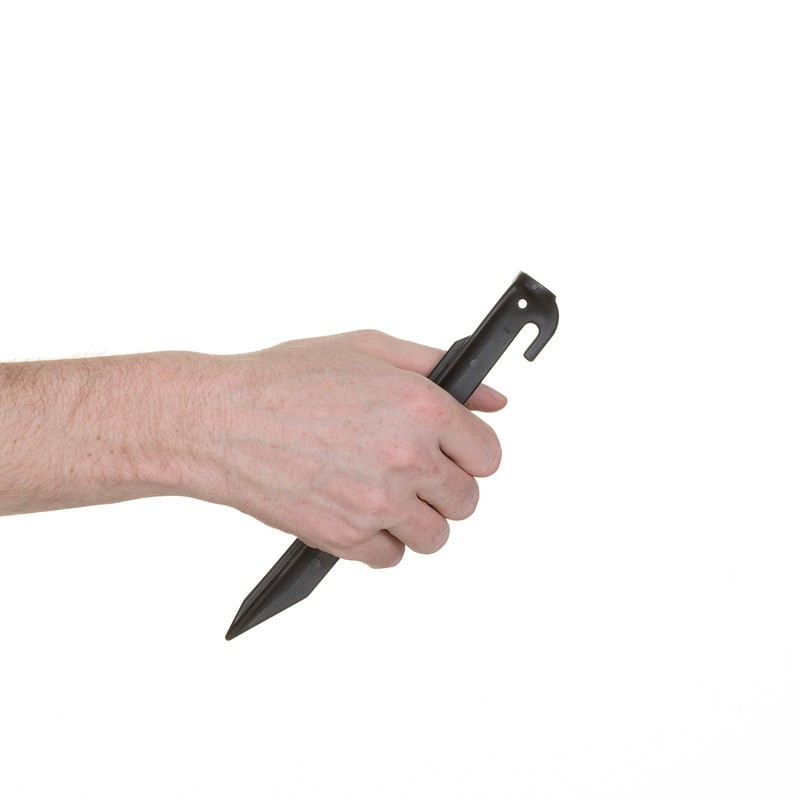 JUSTCAMP Tahoma Tent Pegs - Plastic, Impact Resistant, Lightweight, Robust,