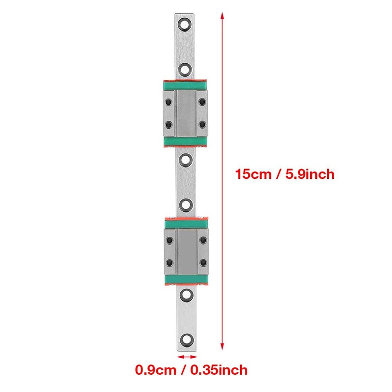 MGN9B Miniature Linear Rail Guide Rail, 150 mm Mini Linear