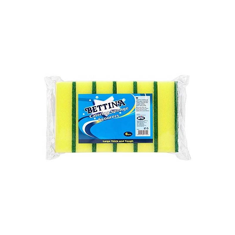 Bettina 12pk Catering Scourers | Heavy Duty Scrub Large, Thick