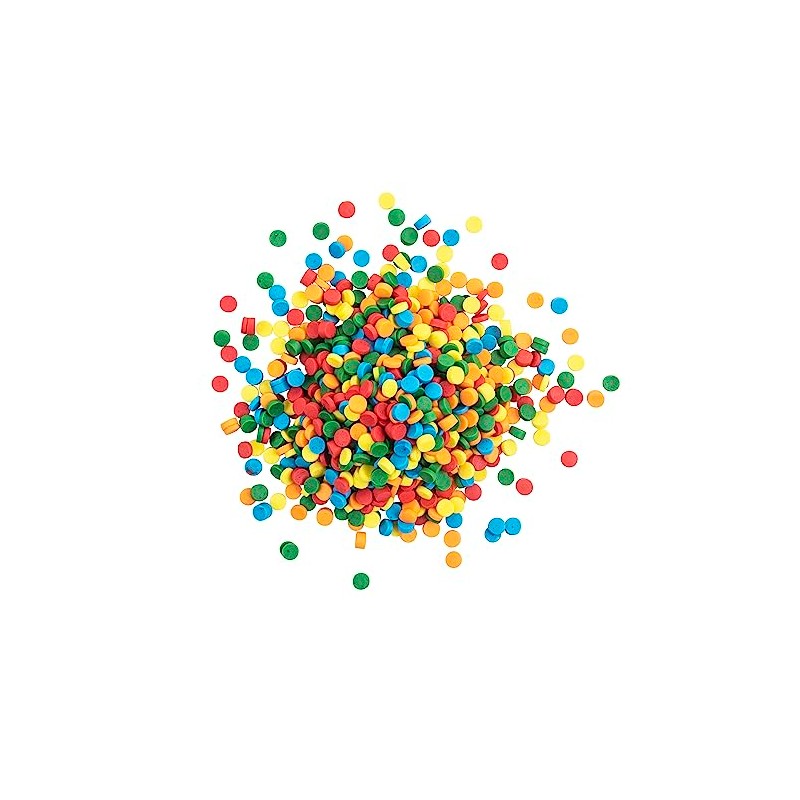 Bright Confetti Quins, OliveNation Bright Candy Quins, Multicolor Sequin Sprinkles